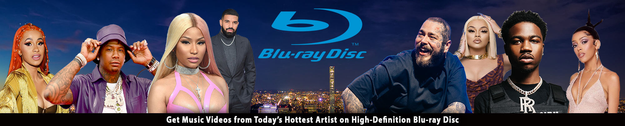 Music Videos on High Definition Blu-ray Disc