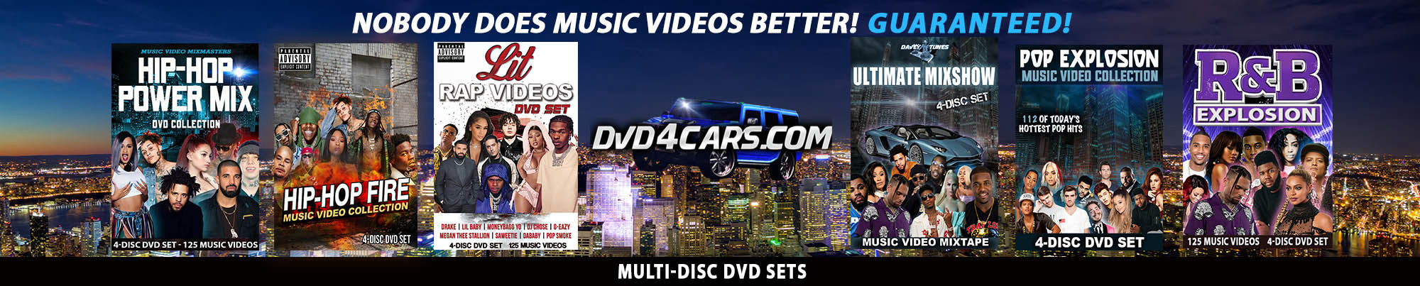 DVD4CARS Music Video DVD Sets Banner
